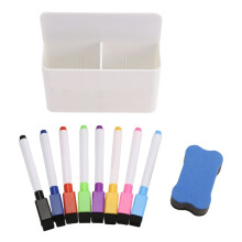 Magnetic Dry Erase Holder, Magnetic Holder for Whiteboard, 8 Pieces Magnetic Dry Erase Markers