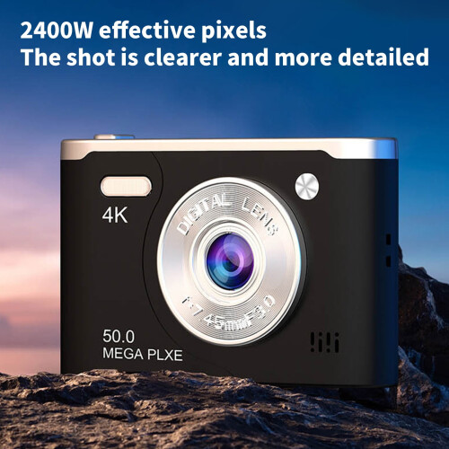 Ψηφιακή φωτογραφική μηχανή HD με ζουμ 50MP και 8X, φορητή φωτογραφική μηχανή LCD με 2