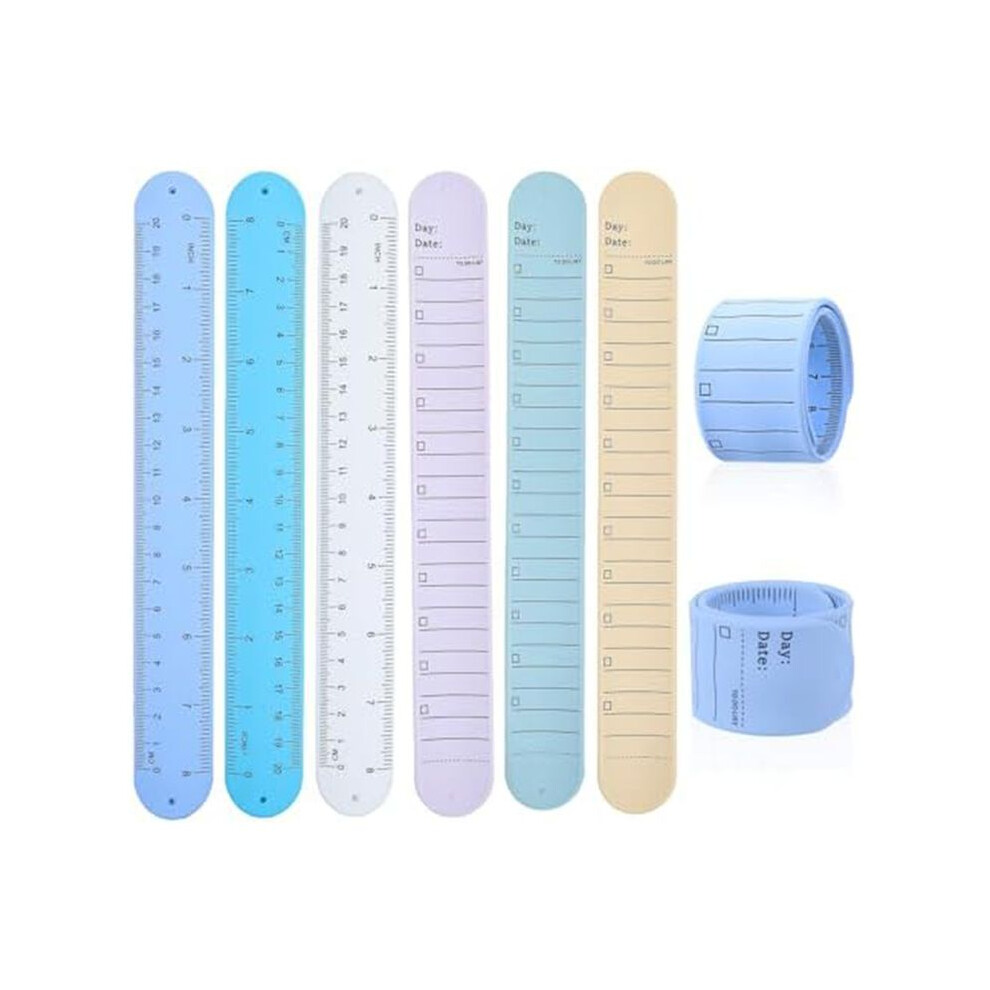 Wristbands, 6 Pieces To Do List Slap Bracelets Silicone Reusable Erasable Wrist For Daily Planner Study Tasks 6132206221232