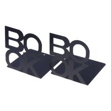 Metalen Boekensteunen (2 Stuks), Antislip Boekenstandaard voor Thuis, Kantoor, Bibliotheek en Schoolbenodigdheden