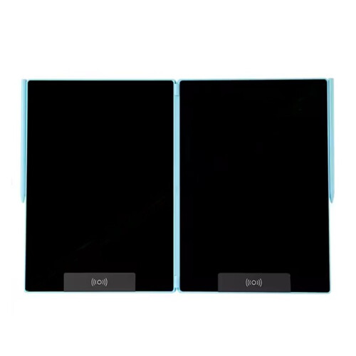 14.3-Inch Folding LCD Handwriting Writing Tablet with Split Screen Erasable Electronic Drawing Board and Note Book