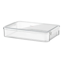 A4 Caixa de Armazenamento Transparente Portátil de Plástico para Documentos, Papelaria, Joias, Material Escolar, Escritório, Casa, Branco