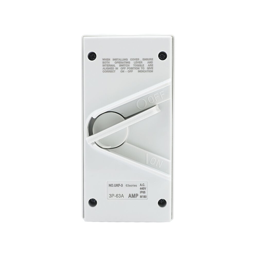 Ukf Weather-Resistant Disconnect Isolating Waterproof Outdoor Disconnect Ukf3-3P (Ac440v 63A) 4713632084145