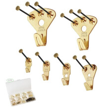 127-Teiliges Robustes Bilderaufhängeset mit Nägeln für Holz/Trockenbauwände - Professionelle Aufhänger für Leinwände, Bürobilder