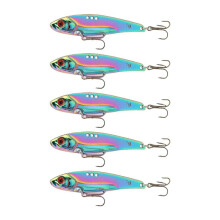 5Pcs Luya Iron Vib Realistic Swim Layer Fishing Lures Set with Vibrating Motion for Long Casting Hard Bait Sea Fishing