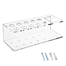 Dry Erase Holder Clear Acrylic Holder with Slots & Eraser Holder Pen Pencil Holder