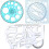 3PCS Geometric Drawing Templates Set, Circle Template & Drafting Stencils for Students, Ruler for School Architecture 1