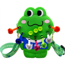 Accessory Bag: Cartoon Silicone Frog, Holds Tees, Divot Tool &