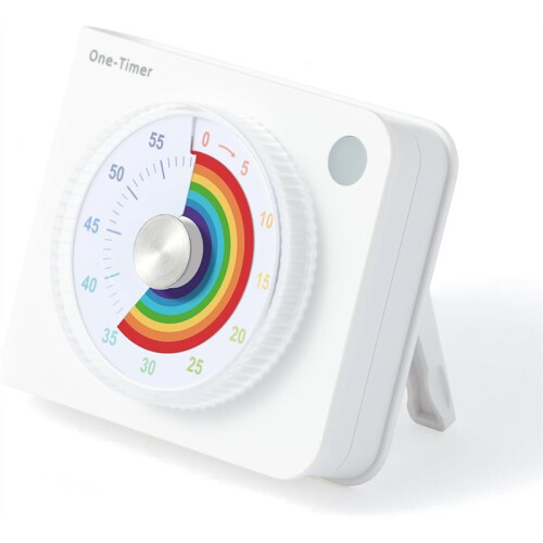60 Minute Visual Timer-Rainbow Pattern Countdown Desk Timer Magnetic Operation  Management Tool for Office Home