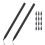 2Pcs Forever Pencil, Metal Alloy Writing Instrument, Never Needs Sharpening, Includes 12 Replaceable Nibs 1