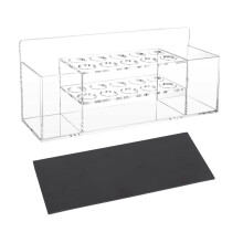 Magnetischer, Trocken Abwischbarer Markerhalter, Transparenter Magnetischer Markerhalter Aus Acryl mit 10 Schlitzen und Radiergummihalter, Stifthalter
