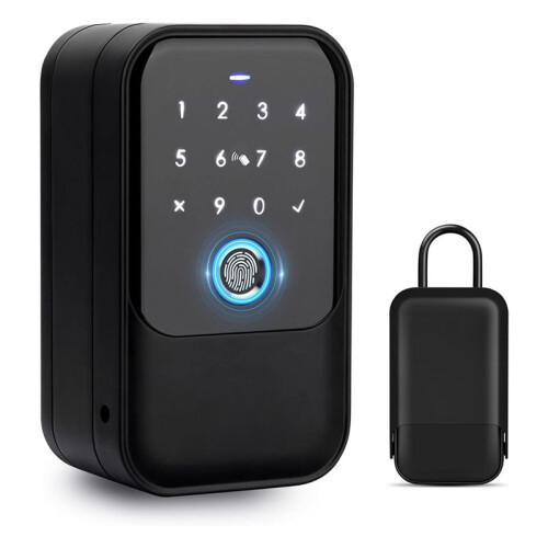Key Lock Box, Fingerprint, Control, Key, Password, Access Card,  Unlock, Office Security - Wall-Mounted