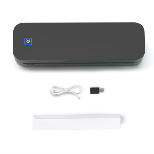 Portable A4 Thermal Printer Inkless for Office Photo PDF Document Memo Stencil Printing Black