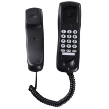 Wall Phone, Wired Phone, Landline Phone, Home Phone, Small Extension, Small Hang- Extension, Hotel Home Office Black