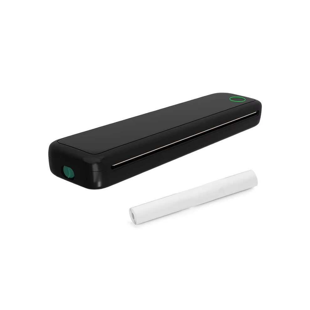 A4 Portable Thermal Printer Inkless Bt Wireless Portable Printer Min Portable A4 Label Maker Home Office Use Black 4713265649964