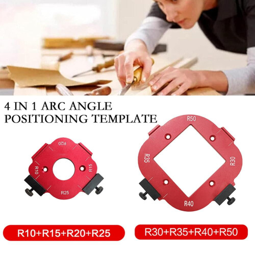 4-in-1 Arc Angle Positioning Template Corner Radius Jig 1