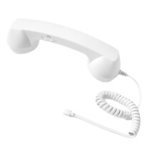 Wired Type-C Mobile Calls Telephones Receiver Retro Style Call Accessory Plug Clear Calls Handset Companion White