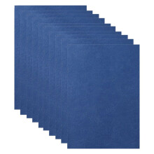 Paper Binding Cover, A4 Leather Texture Binding Cover, 8.27x11.69 Inch Presentation Leathergrain Binding Cover Navy