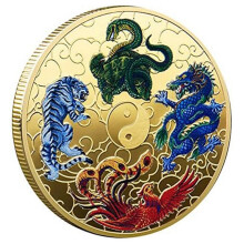 Forntida Mytiska Varelser Lucky Coin Lotterilott Scratcher Tool Lucky Charms Challenge Coin