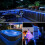 100 LED Blue Solar Rope Lights 33ft 8 Modes 4