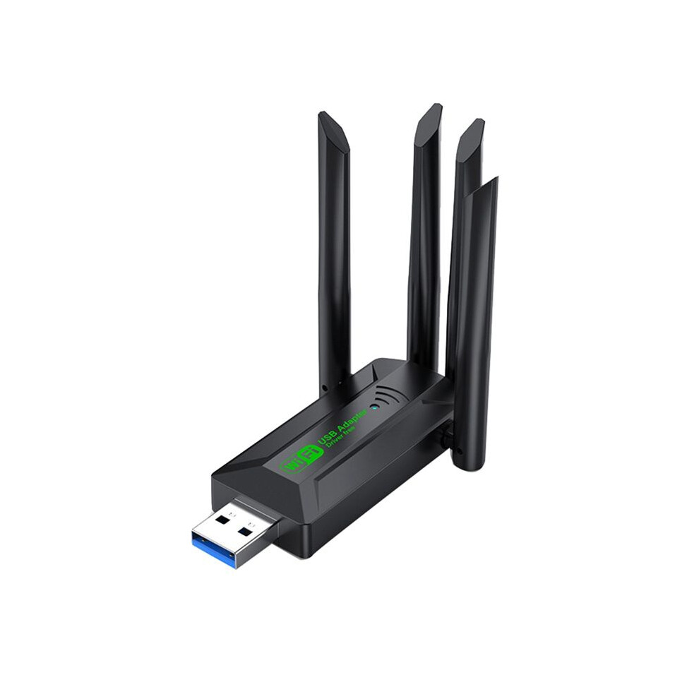 1200Mbps Dual Band Usb3.0 Wifi Adapter 2.4Ghz 5Ghz Wifi Adapter With 4 Antenna Pc Computer Network Card Receiver Black 4711930069222