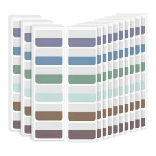 Sticky Index Tabs Multicolor Self-Adhesive Book Tabs 1.8 x 1.1 Inch Writable Page Tabs Transparent for NotebooksFiles