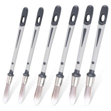 6Pcs Paint Brushes for Walls,0.45,0.6,0.75 Inch Small Trim Paint Brushes Tool Paint Edger for Touch House Wall Corner