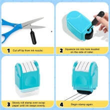 Handwriting Lines Stamp Roller - 2PCS Dashed Handwriting Lines Practice Roller Stamp Self Inking Rolling Stamps