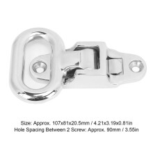 Folding Mast Step 304 Stainless Steel Mirror Polished Antislip Universal Fit for RV Truck Yacht Marine Folding Mast Step