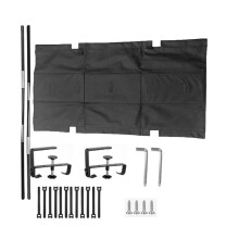 Under Desk Cable Management Tray Under Desk Cord Management Clamp/Screw Mount Fabric Cable Management for Office/Home