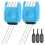 2PCS Dashed Handwriting Lines Roller Stamp, Self-Inking Practice  Roller Stamp with 3 Refills, 1
