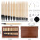 Interchangeable Bamboo Circular Knitting Needles Set with Case,Sizes 3.5mm-10mm, 12 Pairs, 4 Cables 8
