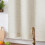 Linen Tier Curtain Panel Beige 50x36 in 4