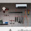 19 Slots Wall Mountable Cable Hanger and Organizer,Cable Holder,Cable Organizer Studio Storage for Cord Management Rack 6