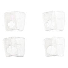 8Pcs Coin Slab Snap Display Holder, 4 Size White Coin Cases for Collectors Coin Display Box Plastic Dollar Coin Holder