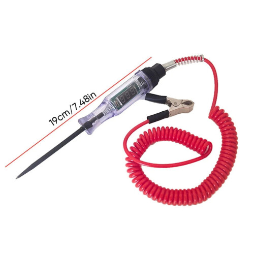 Ψηφιακό φως δοκιμής LED για οχήματα 6V/12V/24V - Βολτόμετρο & Αισθητήρας, Συμβατό με 1