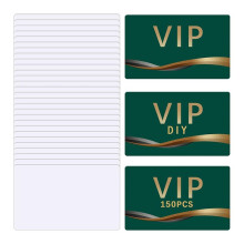 150 Pcs Sublimation Business Card Blanks Metal Bulk Aluminum Double Sides Name Cards Sublimation Blanks