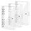 3 Pack A6 Transparent Soft PVC 6 Ring Binder Cover Clear Binder Notebook Cover A6 Binder for Refillable Notebook 1