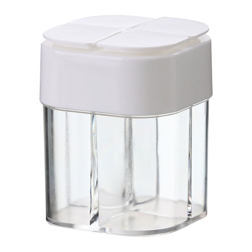 4-in-1 Transparent Spice Shaker Set with Flip Lids 1
