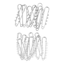 20 pièces de aiguilles de sécurité en alliage robustes de 7-8 cm avec boucles pour créations DIY