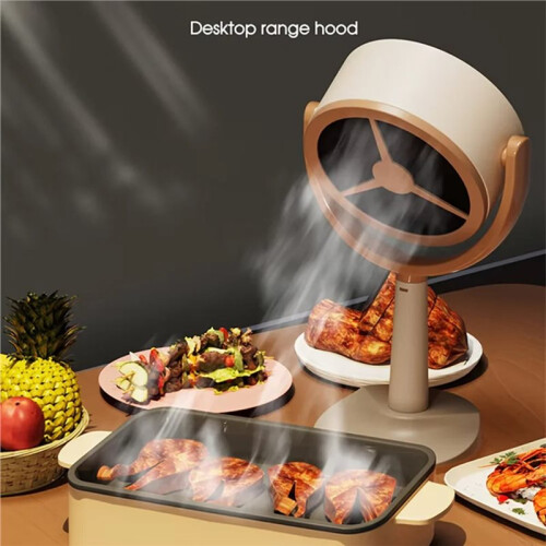Portable Desktop Range Hood Adjustable Angle Extractor Exhaust Cooker Small Ventilator  Suction for Home Kitchen 2