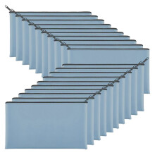 Paquet de 20 Sacs D'Argent 11,5 X 6,1 Pouces Sacs de Dépôt Bancaire avec Fermeture Éclair Sacs D'Argent pour Pièces de Monnaie Outils de Facture