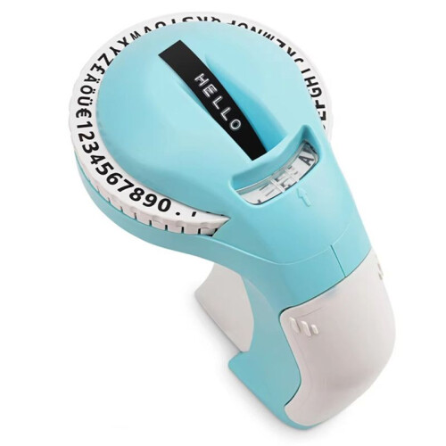B90 Label Printer 3D Embossing Portable Manual Label Maker Labeling Machine 9mm