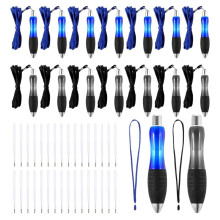 Fat Pens 8 Black + 8 Pen Aids Writing Carpal Tunnel Large Wide Grip Pens Retractable Ballpoint Pens