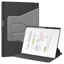 Fodral för  Paper Pro 11,8 Tums Skyddsfodral med Pennhållare-360 Roterande Skyddsstativ Täcke Grå