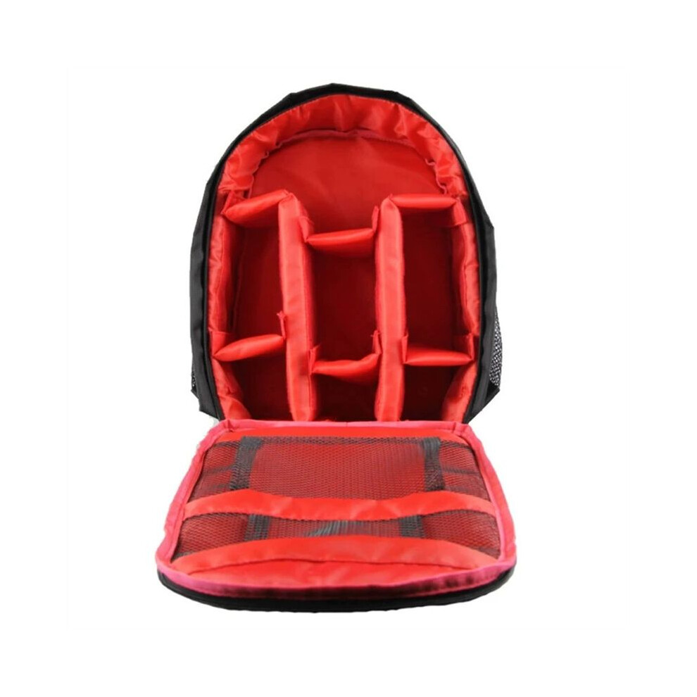 Multi-Functional Digital Camera Backpack Bag Waterproof Outdoor Dslr Camera Bag Lens Pouch Dslr Camera Bag Red 4711138659263