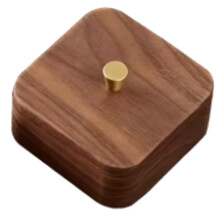 Toothpick Floss Storage Box Cotton Swab Box Dustproof Storage Solid Wood Box Jewelry Organizer Multifunctional Storage