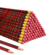 100Pcs Sketch Pencil Wooden Lead Pencils HB Pencil with Eraser Children Drawing Pencil School Writing Stationery