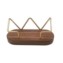 Wooden Business Card Holder Organizer Office Desk Display Stand Memo Counter Tabletop Shelf Home Card Holder Storage