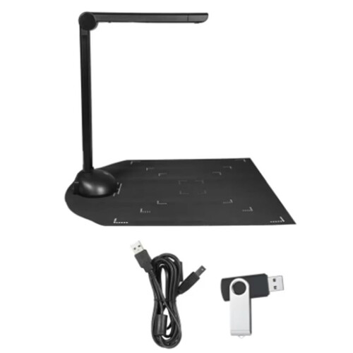 Document Camera Book Scanner LED Fill Light HD 16 Mega-Pixels High Speed Scanning Support Multi-Language OCR Software